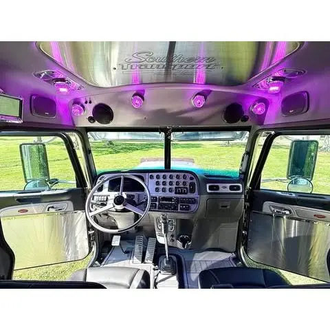 389 Peterbilt Headliner (Ultra Cab Only) Custom Head Liner Kit (Choose Finish And Holes Needed) 1