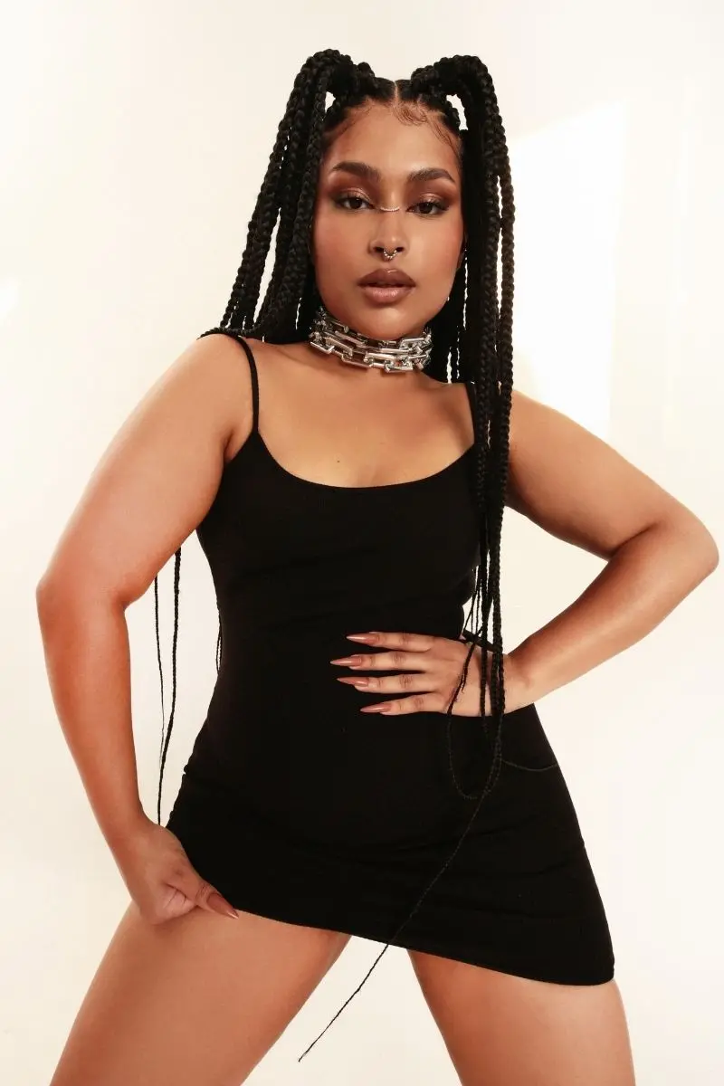 Rolling Ki Dress - Ribbed Black 1