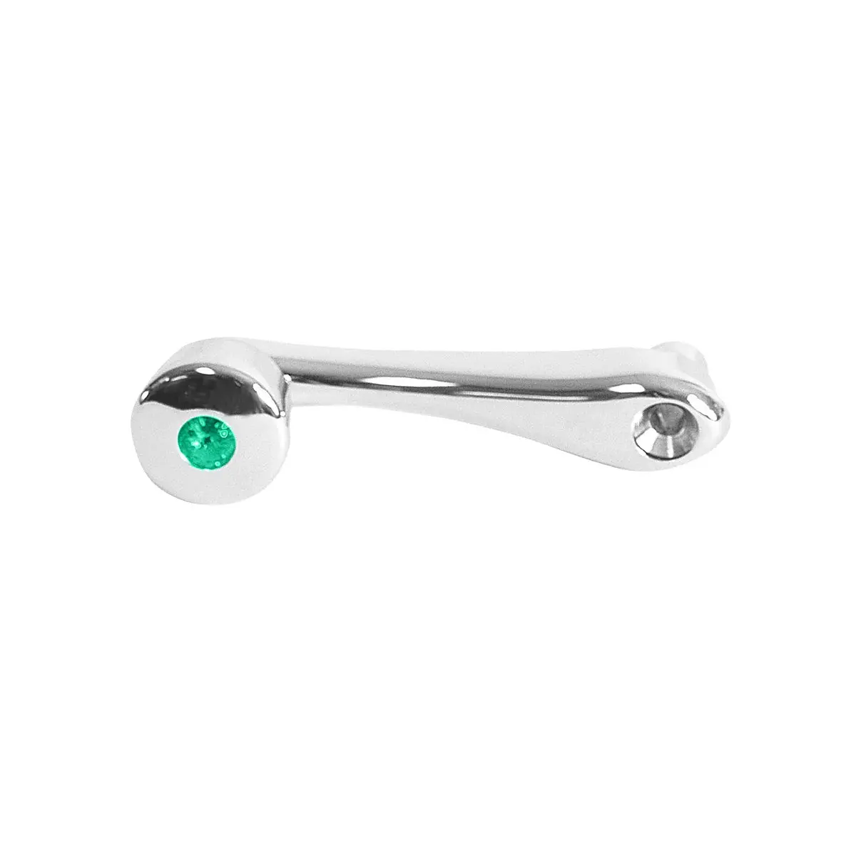 (Discontinued) Cr. Window Crank W/Green Crystal, Slot Adapter-P,Kw,I #54973 1