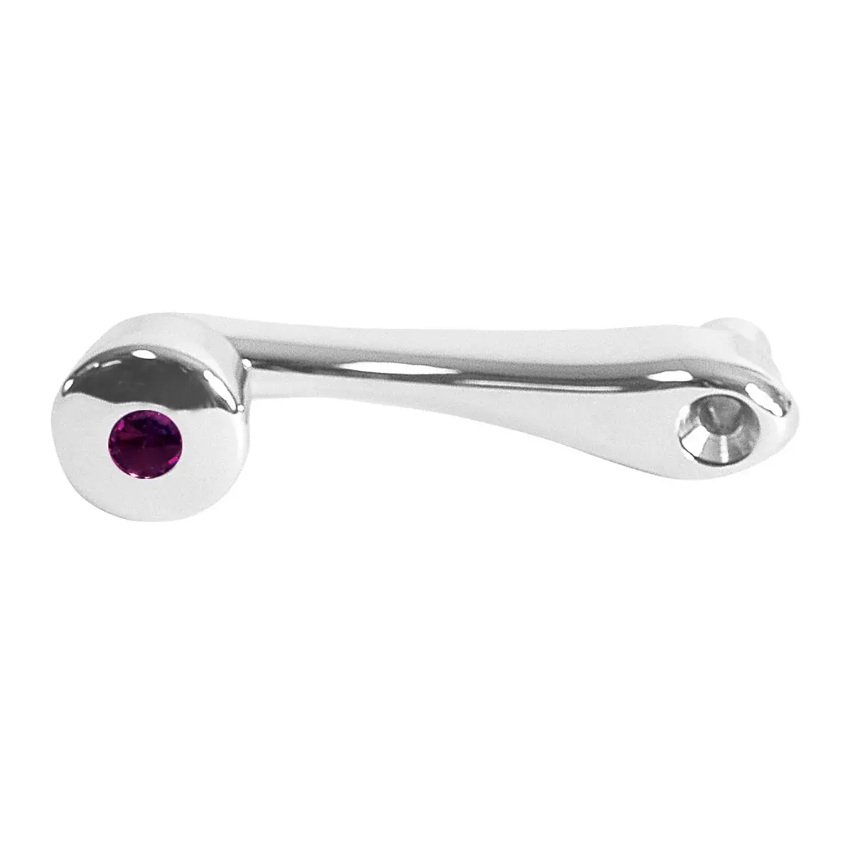 (Discontinued)Cr. Window Crank W/Purple Crystal, Square Adapter-P,K,I #54984 1