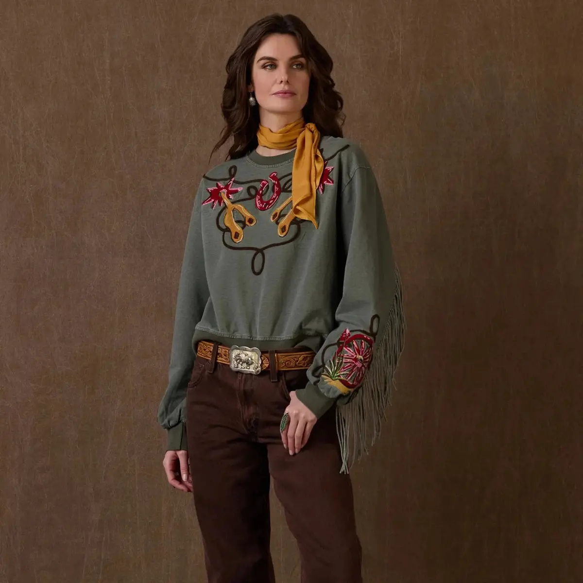 Diggers Sweatshirt Olive By Double D Ranch 1
