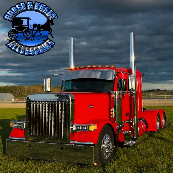 #Pft-Gs-Tr-589-Ss Peterbilt 589 Grill Surround (Conversion Kit To Look Like 379) 4 Piece Stainless Steel 1