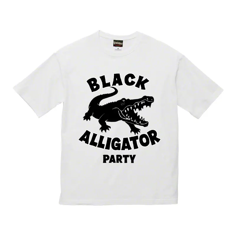 "Black Alligator Party" Big T-Shirt 1