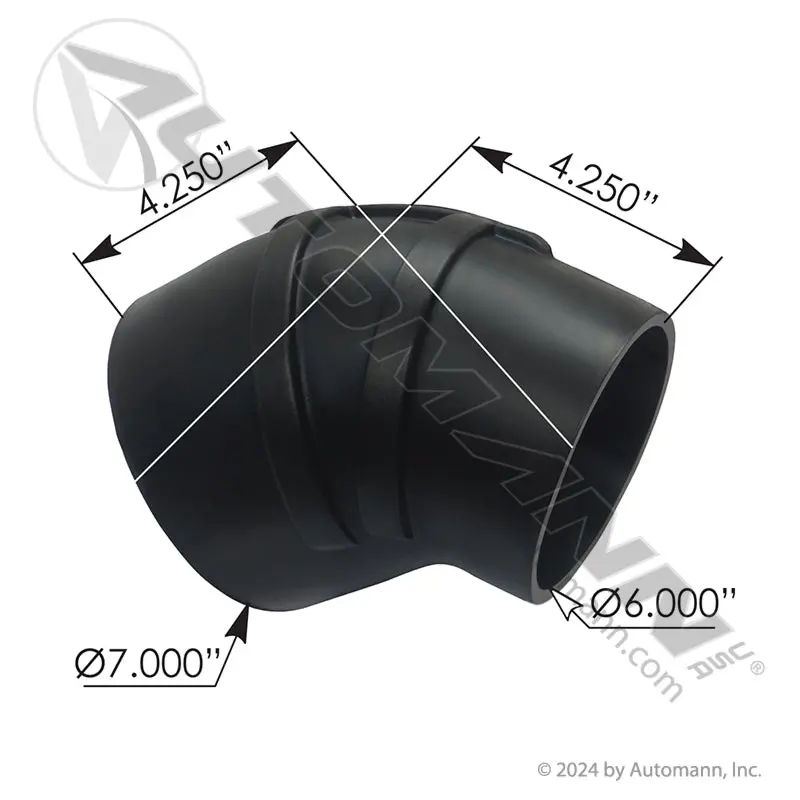 561.47779  Reducer Elbow Rubber 6-7In Id 1