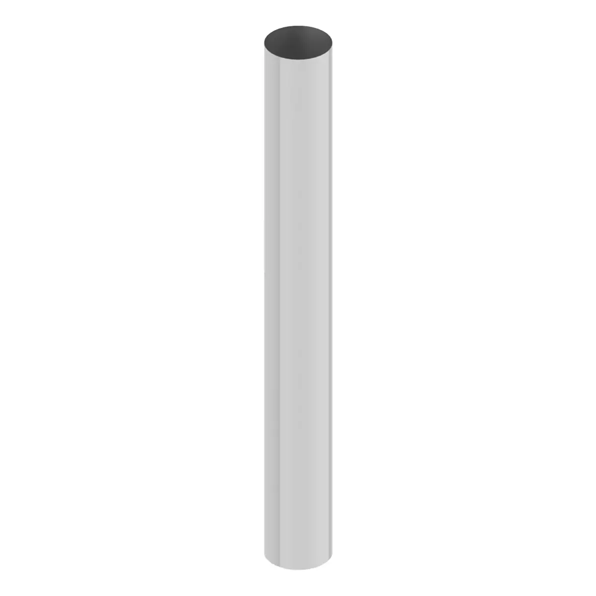 El407a-060-1103 7"X60" Elite Finish Flat Top Exhaust Stack 1