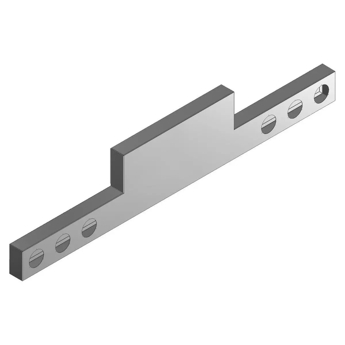 Ic975022-14 Reverse T-Bar With (6) 4" Round Light Holes - 18" Drop X 96" Long 1