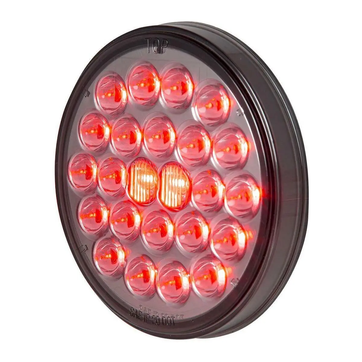 78276Bp Smoked Red Led 4" Pearl Stop Turn Tail Universal Mount Dot Approved New 78276Bp 1