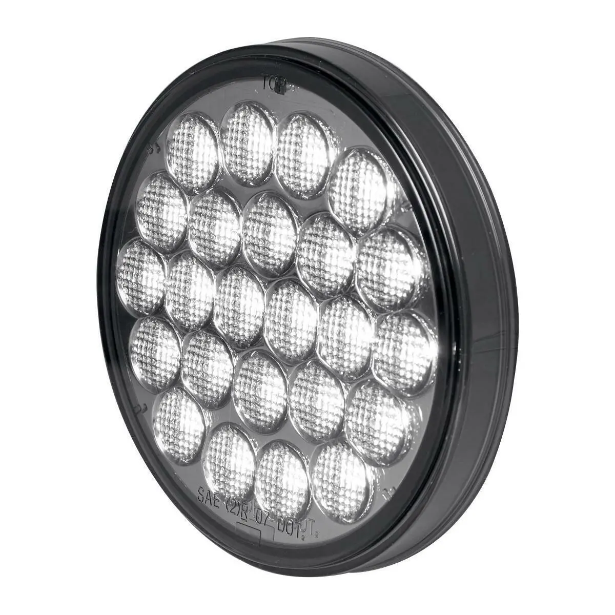 78277Bp Smoked White Led 4" Pearl Driving Light Universal Mount Dot Approved New 78277Bp 1