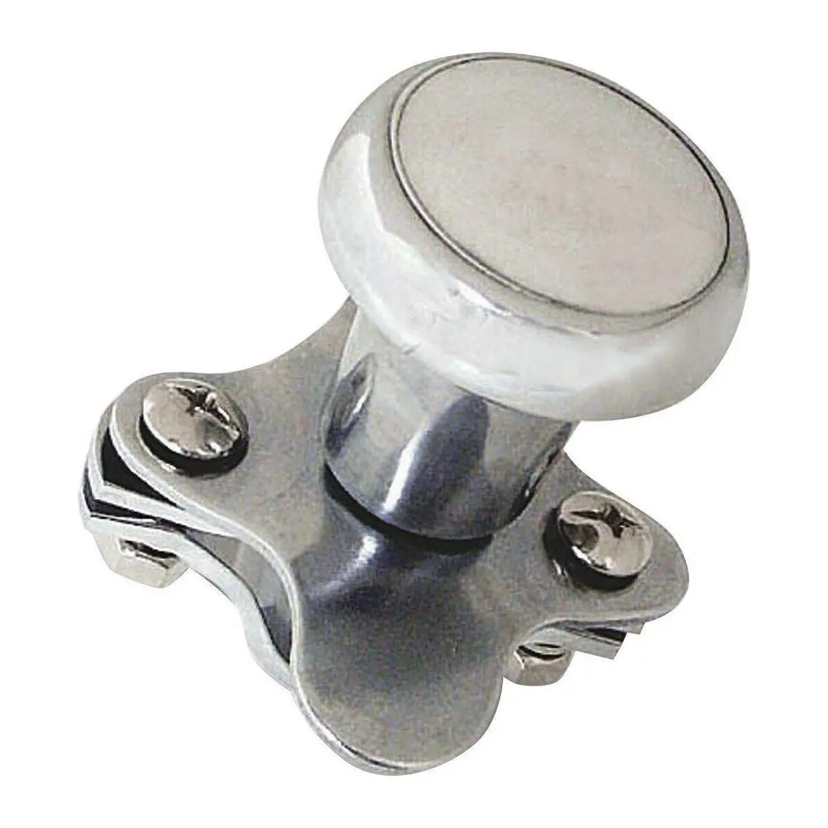 Chrome Aluminum Steering Wheel Spinner Universal Mount Truck Semi Car New 80100 1