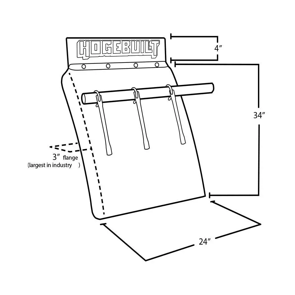 Cp Material Heavy Duty 430 Stainless Hogebuilt Quarter Fenders Straps Pair W/Hardware #Cp-Hb134 2