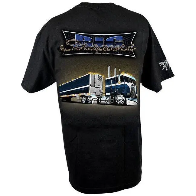Hoodless Series Cabover Big Strappers Peterbilt (Pride N Ride) T-Shirt Truck Semi 1