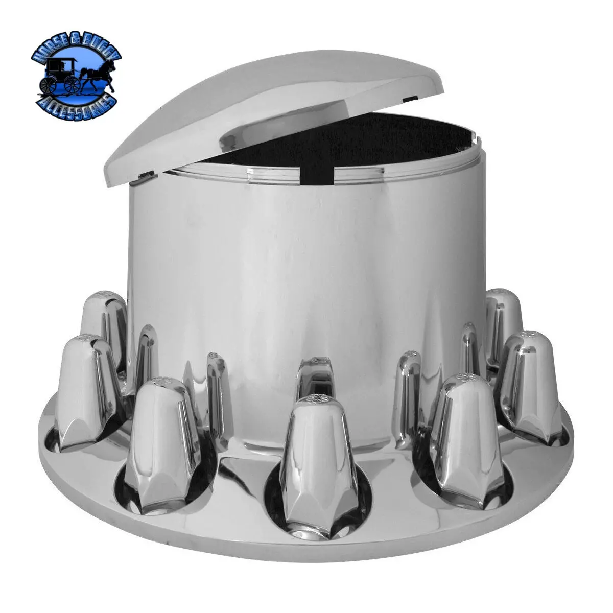 40141 Chrome Plastic Abs Rear Axle Cover Set 1