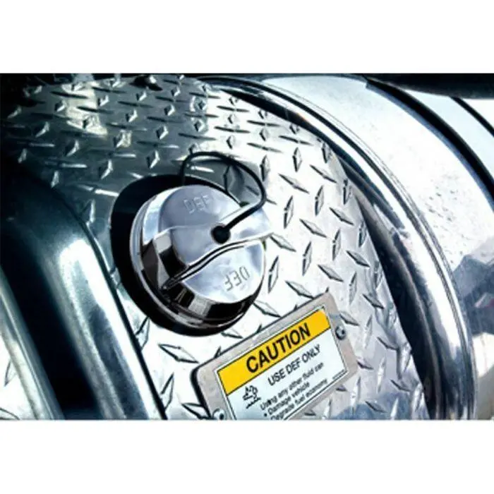 Def Tank Cap Chrome Plastic Stick-On Cover Freightliner Models #21264 1