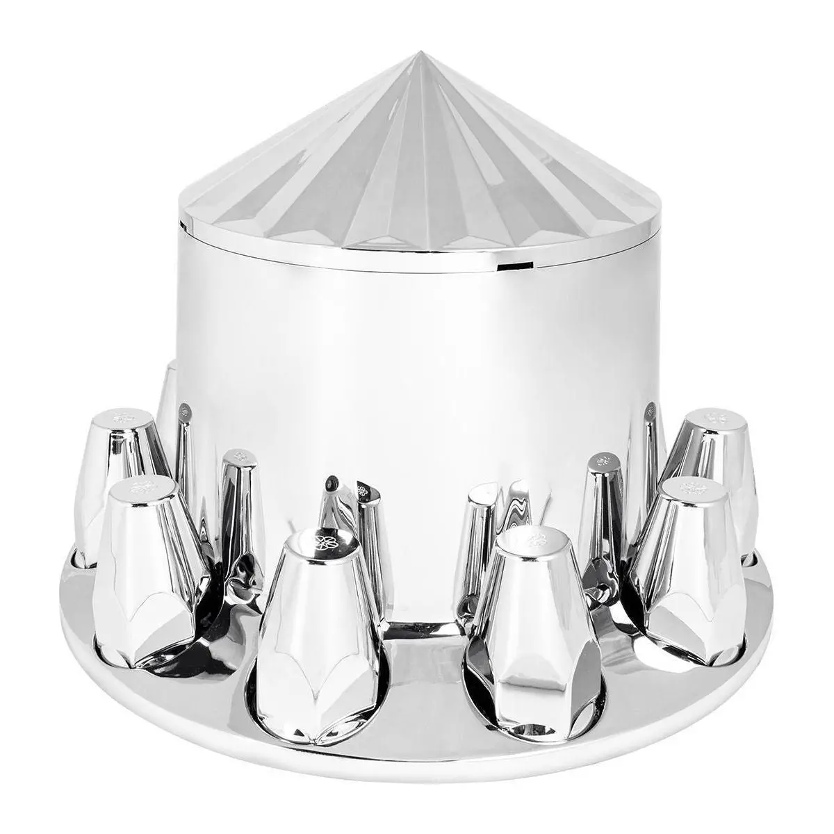 40213 Chrome Plastic Abs Rear Axle Cover Set 1