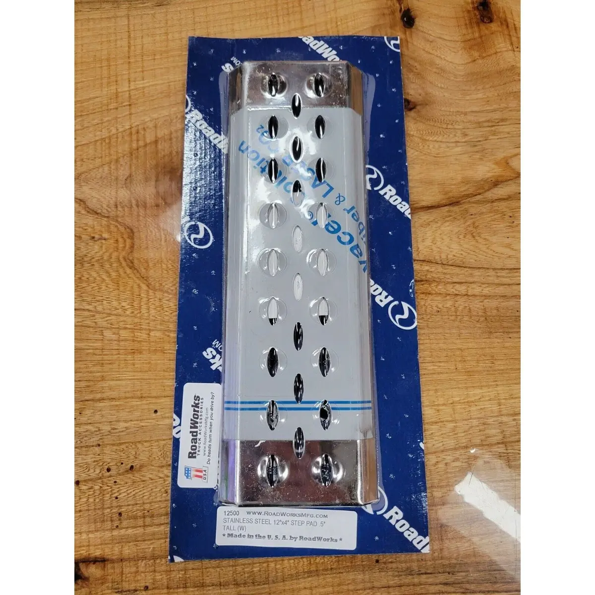Stainless Steel Roadworks Step Plate Tread 12" X 4" Universal No Slip #12500 1