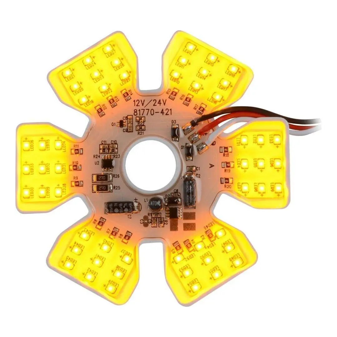 Dual Function Ultra Thin Hex Air Cleaner Led Light (Yellow)  #81775 1