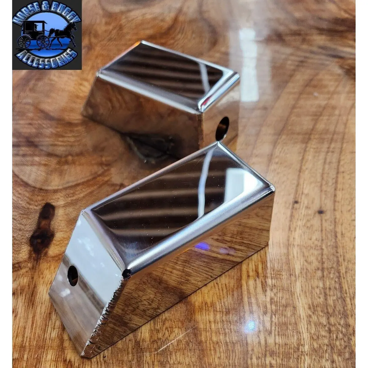 Ss-1062 Universal Angled Mirror Brackets For Stud Mount Lights Peterbilt Kenworth 1