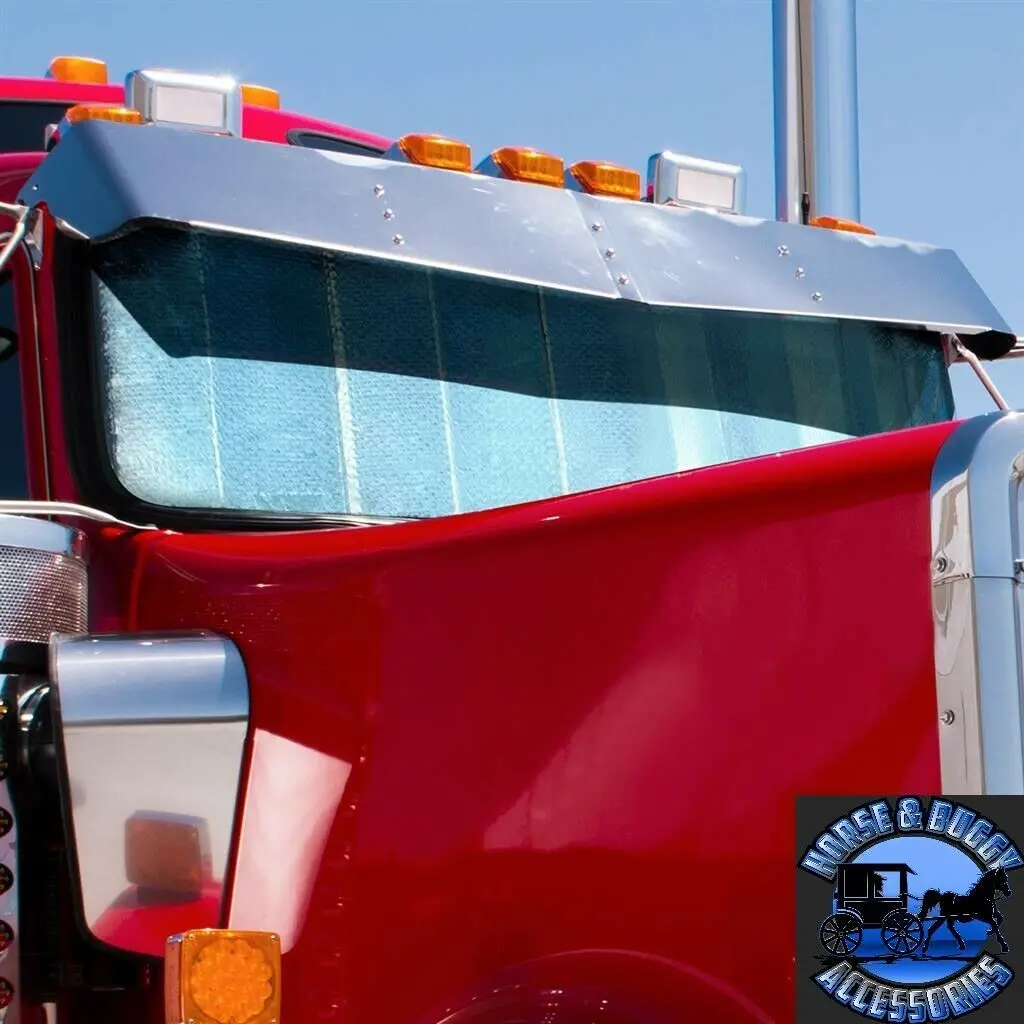 Window Windshield Sunshade For 1987-2015 Kenworth T800 & 1998-2019 W900 #98990 1