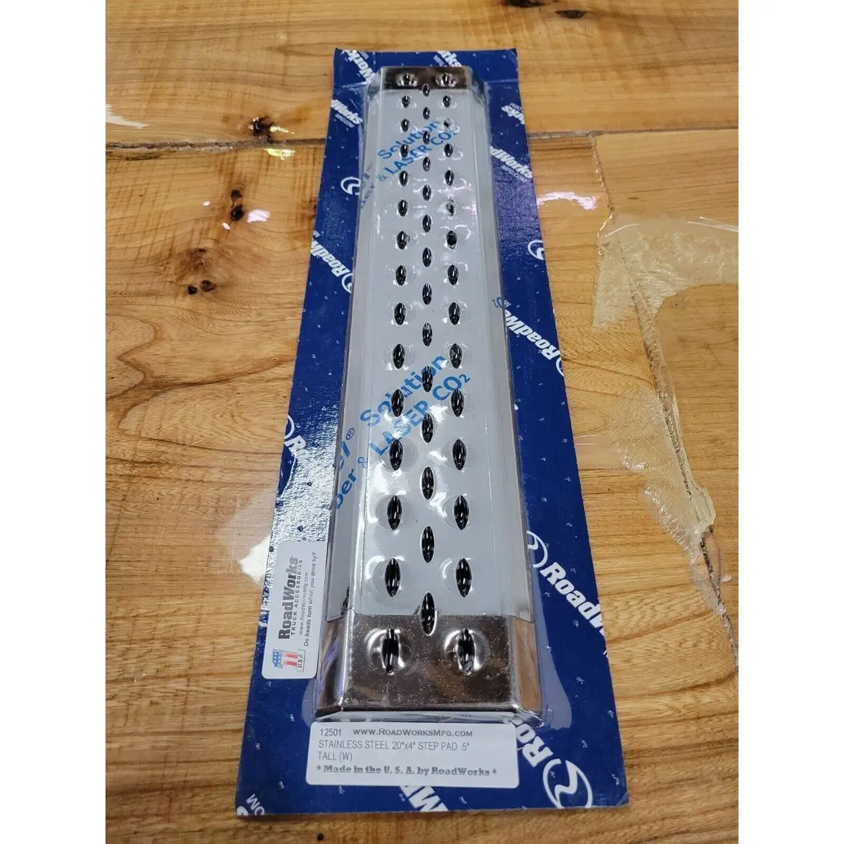 Stainless Steel Roadworks Step Plate Tread 20" X 4" Universal No Slip #12501 1