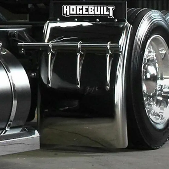 #Hb134 Heavy Duty 430 Stainless Hogebuilt Quarter Fenders Straps Pair W/Hardware 1