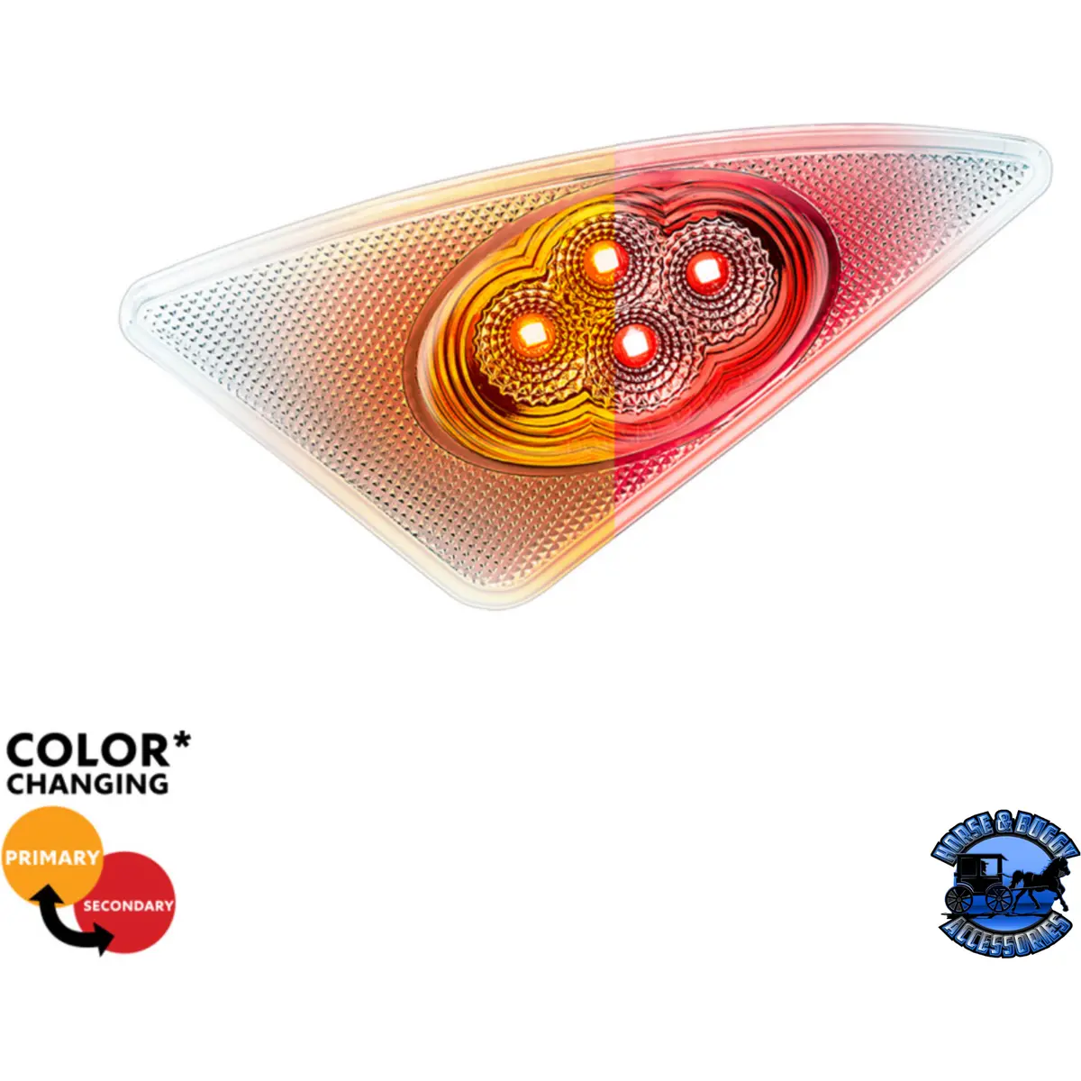 Double Fury 4 Led Fender Signal Light For 2008-2017 Kenworth T660 (Choose Color)(Choose Side) 5