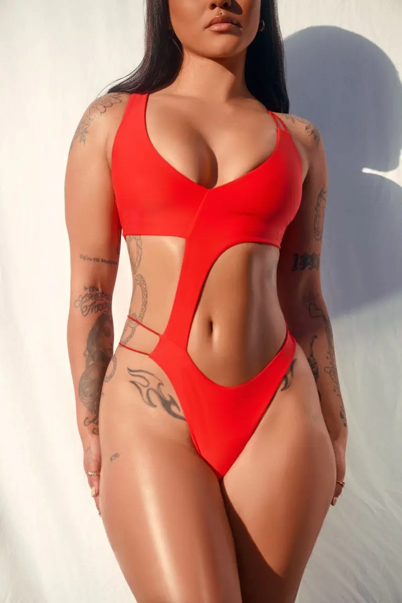 Cxix Baewatch Bodysuit - Red 1