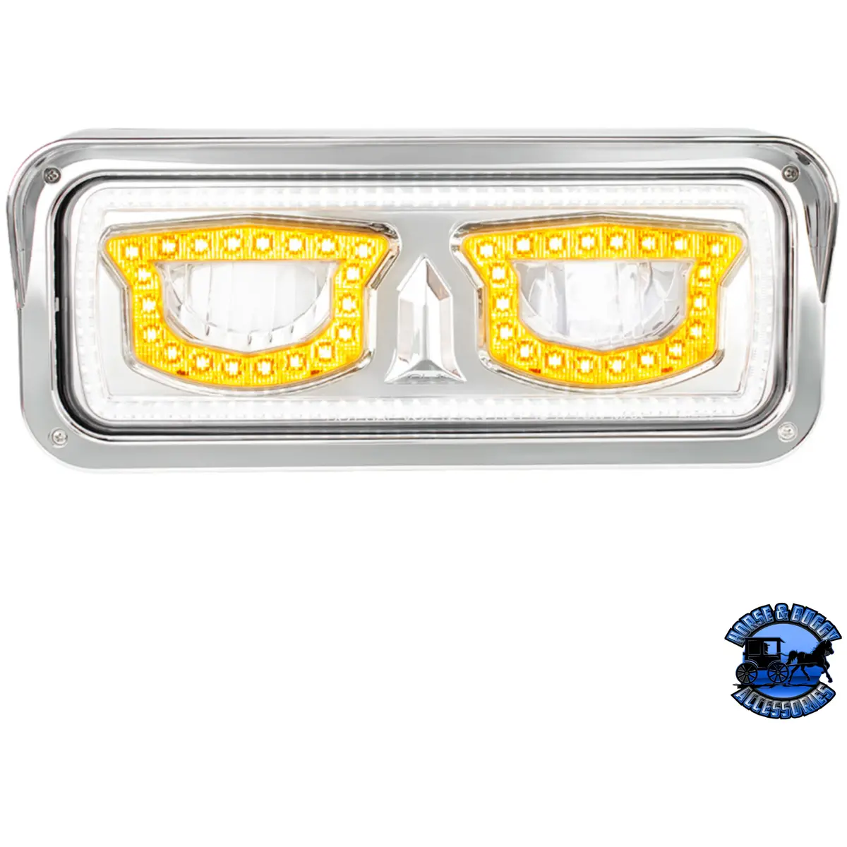 High Power Led Headlight With Turn Signal And Position Light (Choose Side) (Choose Finish) 1