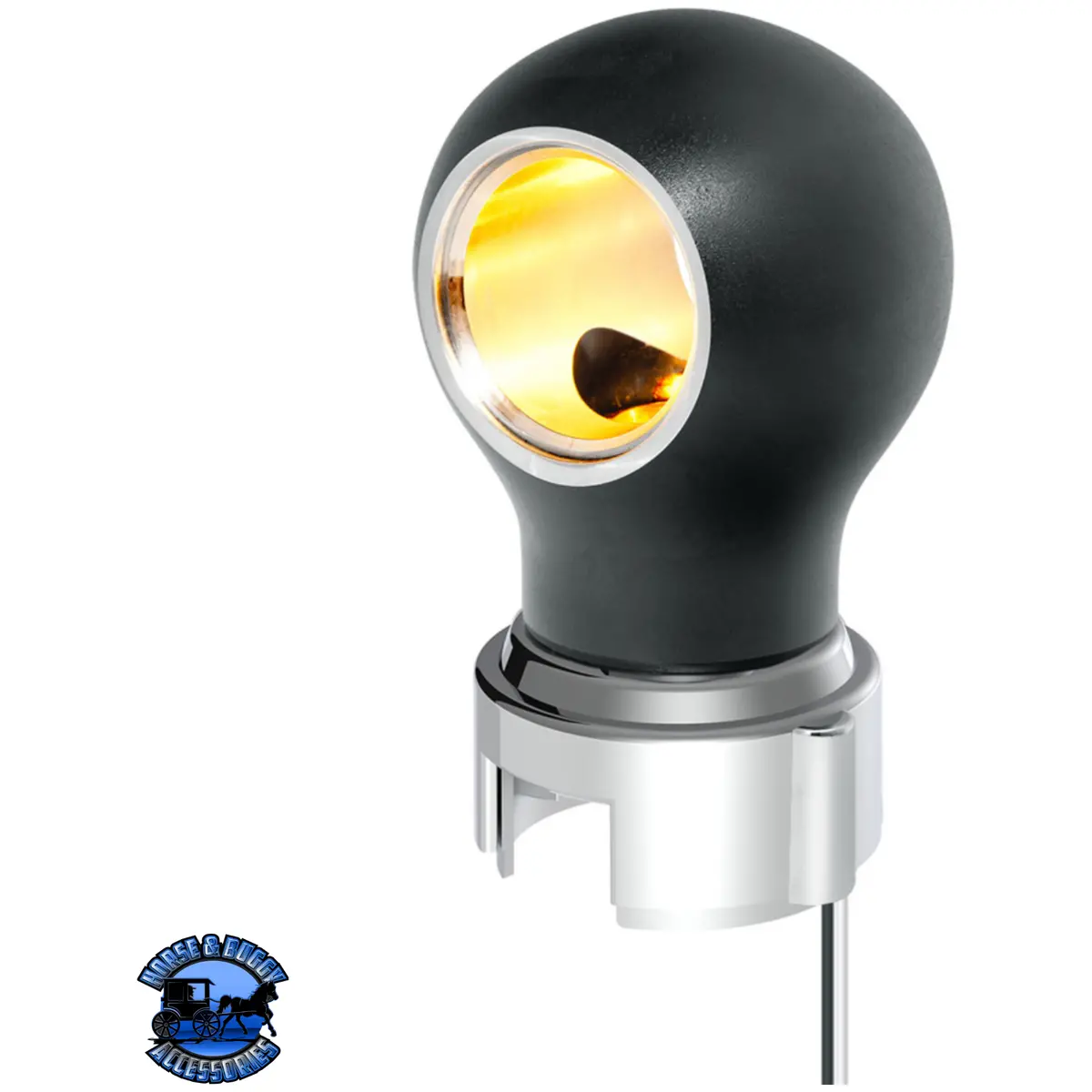 Thread-On Charlotte Style Gearshift Knob With Led 13/15/18 Speed Adapter  (Choose Finish)(Choose Led Color) 7