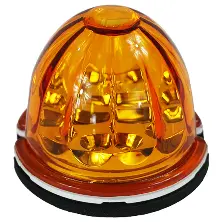 Legendary 3 Inch Watermelon Light, Stud Mount - Amber Led / Amber Glass Lens 23003Aa-1 1