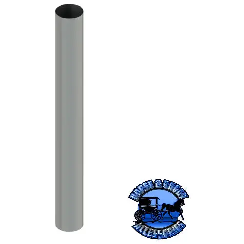 #24P-70060Cp 7'' Flat Top Exhaust Stack; 60'' Long 1