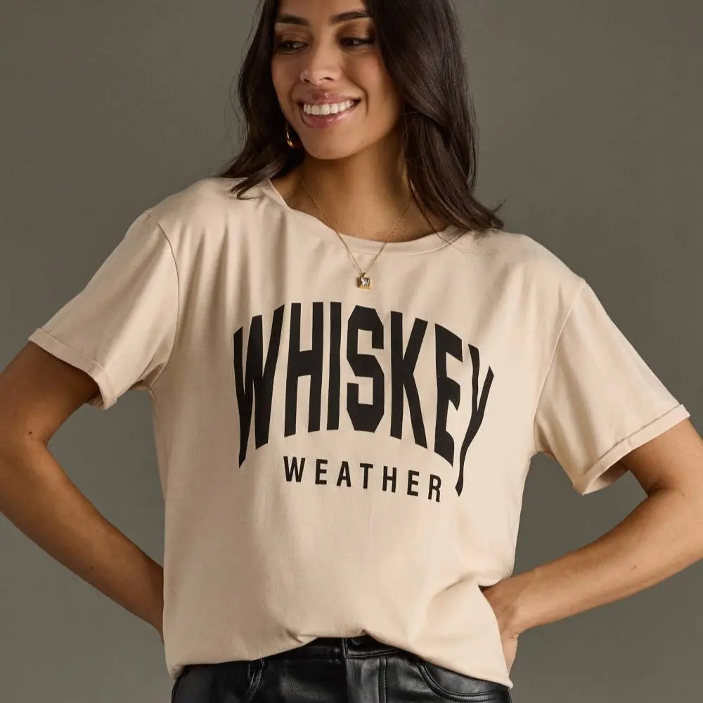 Tan Whiskey Weather Tee T-Shirt 1