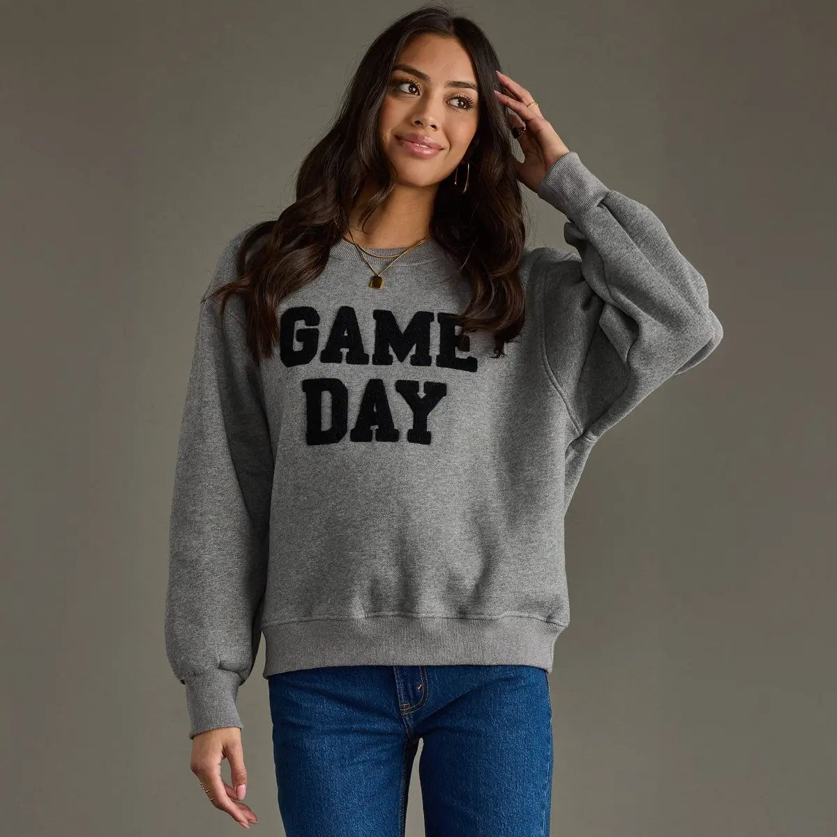 Gray Game Day Sweatshirt 1