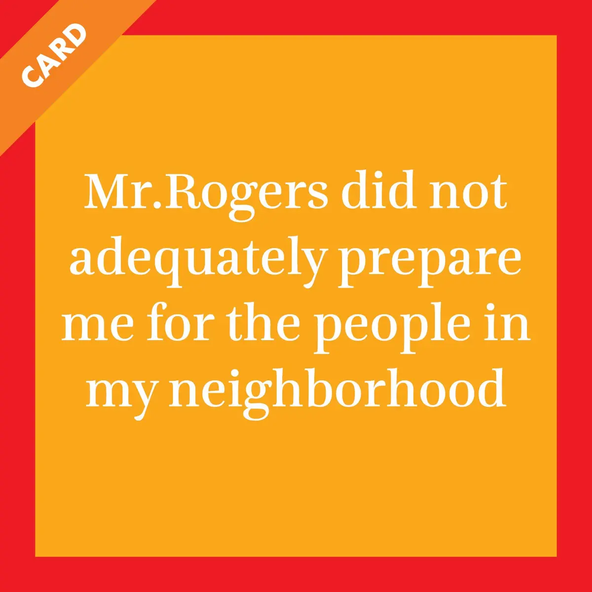 Card Mr. Rogers | Funny Party Gift | Kitsch Greeting Cards 1