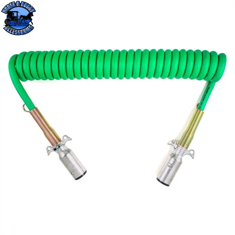 Ts-4Da15 Abs Cable With Zinc Plugs - 15Ft Coiled Cable With 12" Leads 1