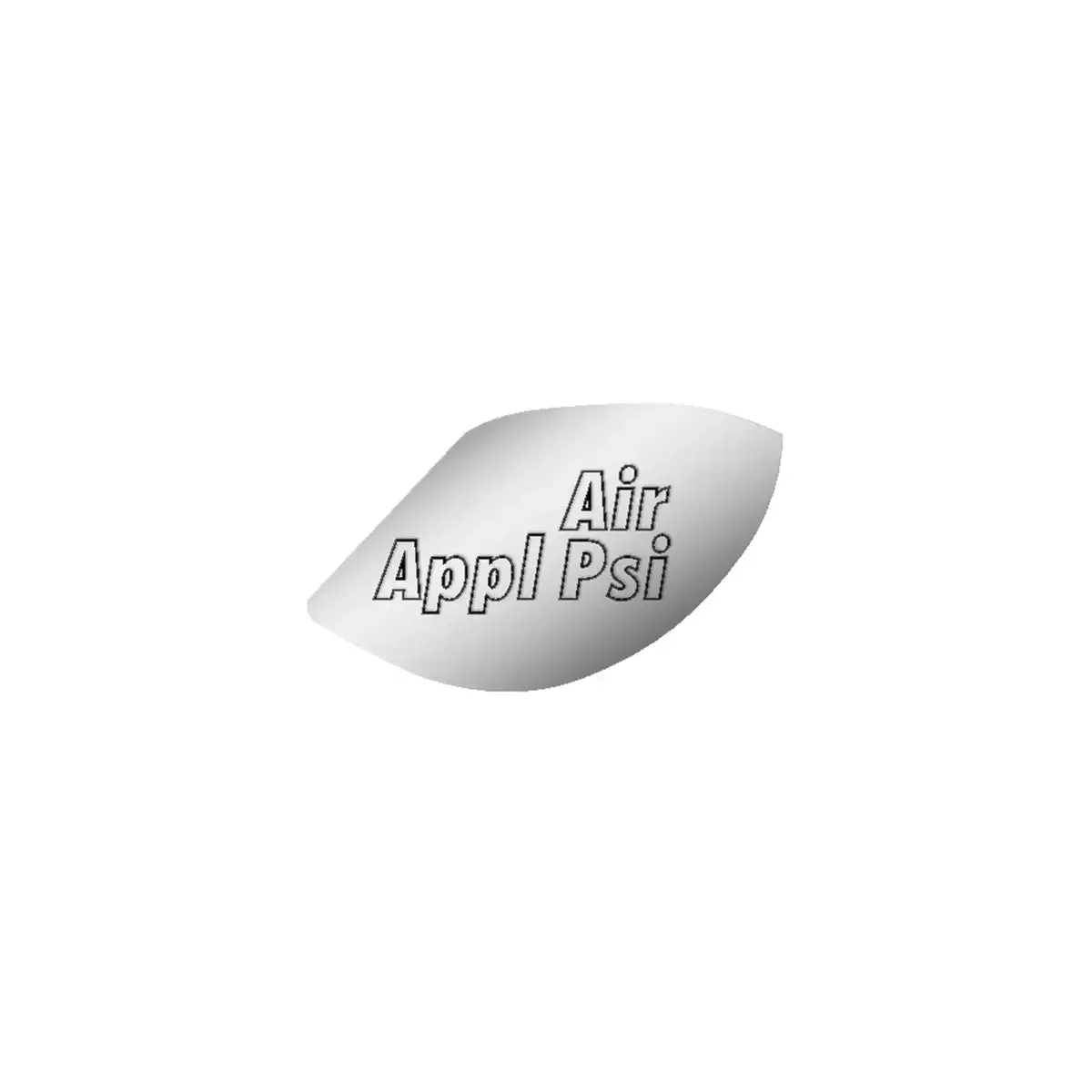 68438 Ss Air Appl. Gauge Emblem For Peterbilt 370'S & 359 #68438 1