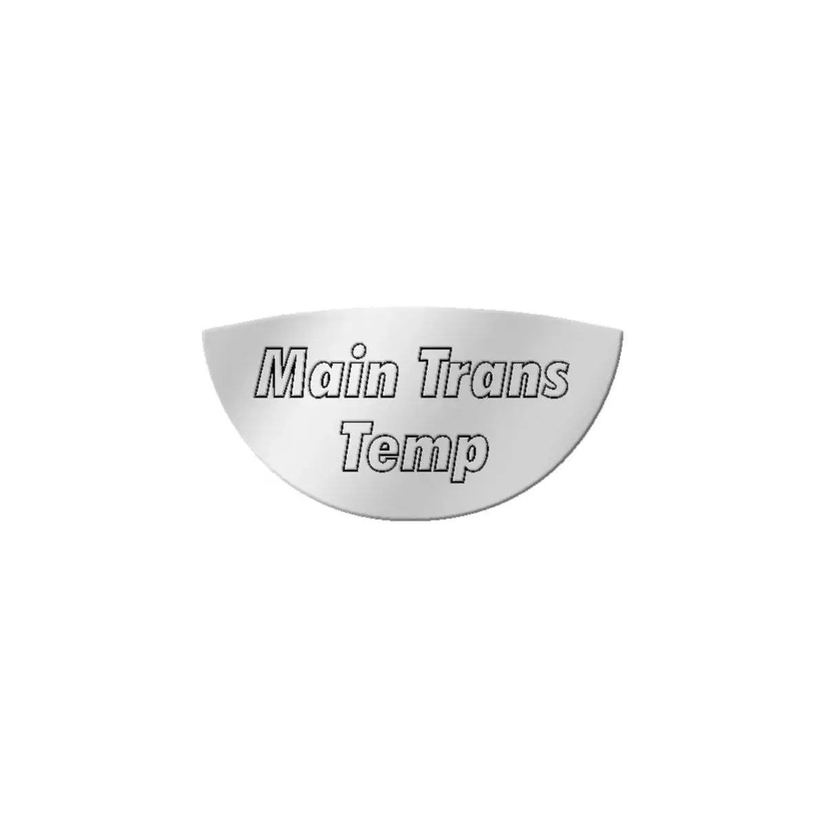 68446 Ss Main Transmission Temp. Emblem, Pete 370'S & 359 #68446 1
