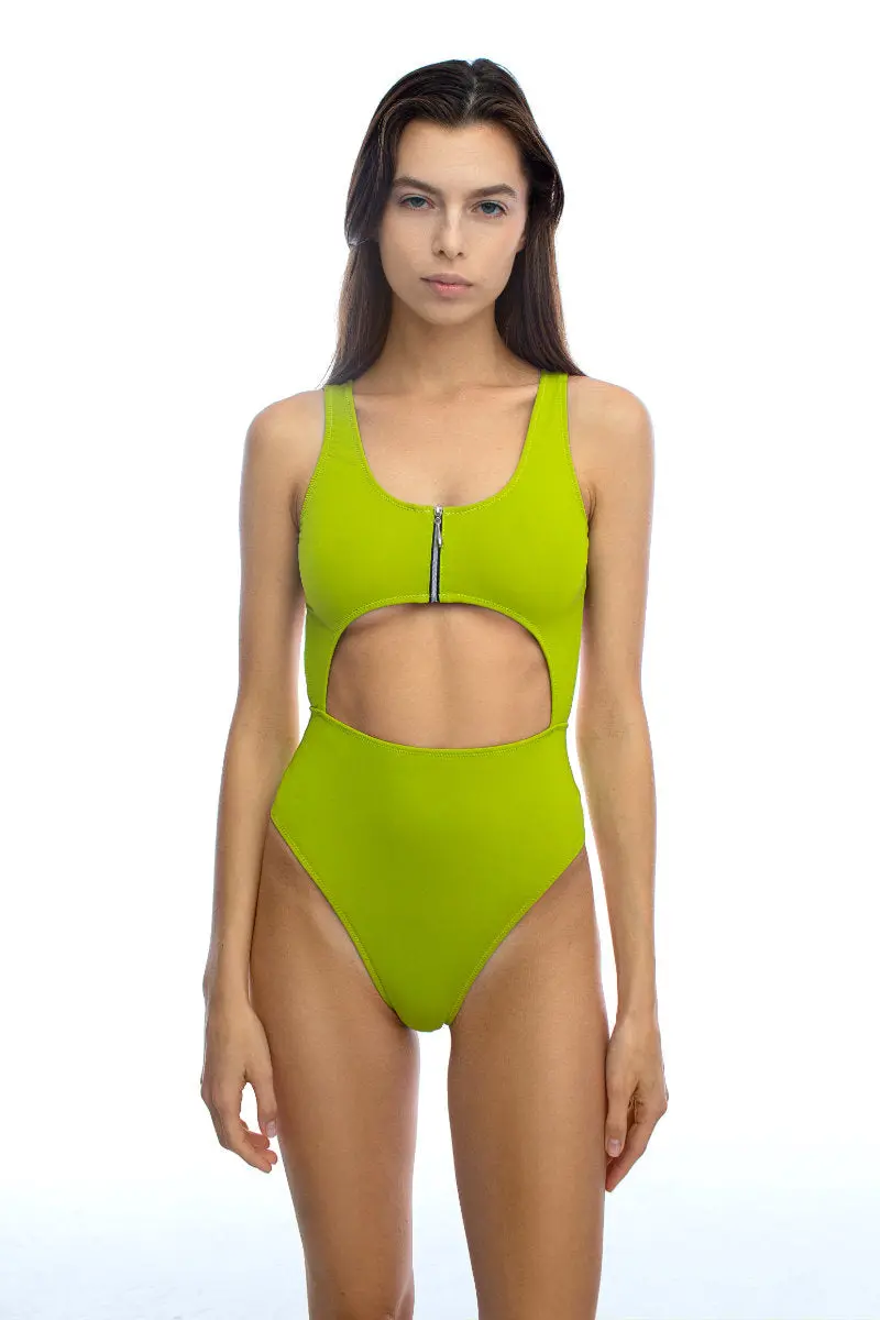 Shark Polewear Lolita Bodysuit - Lime 1