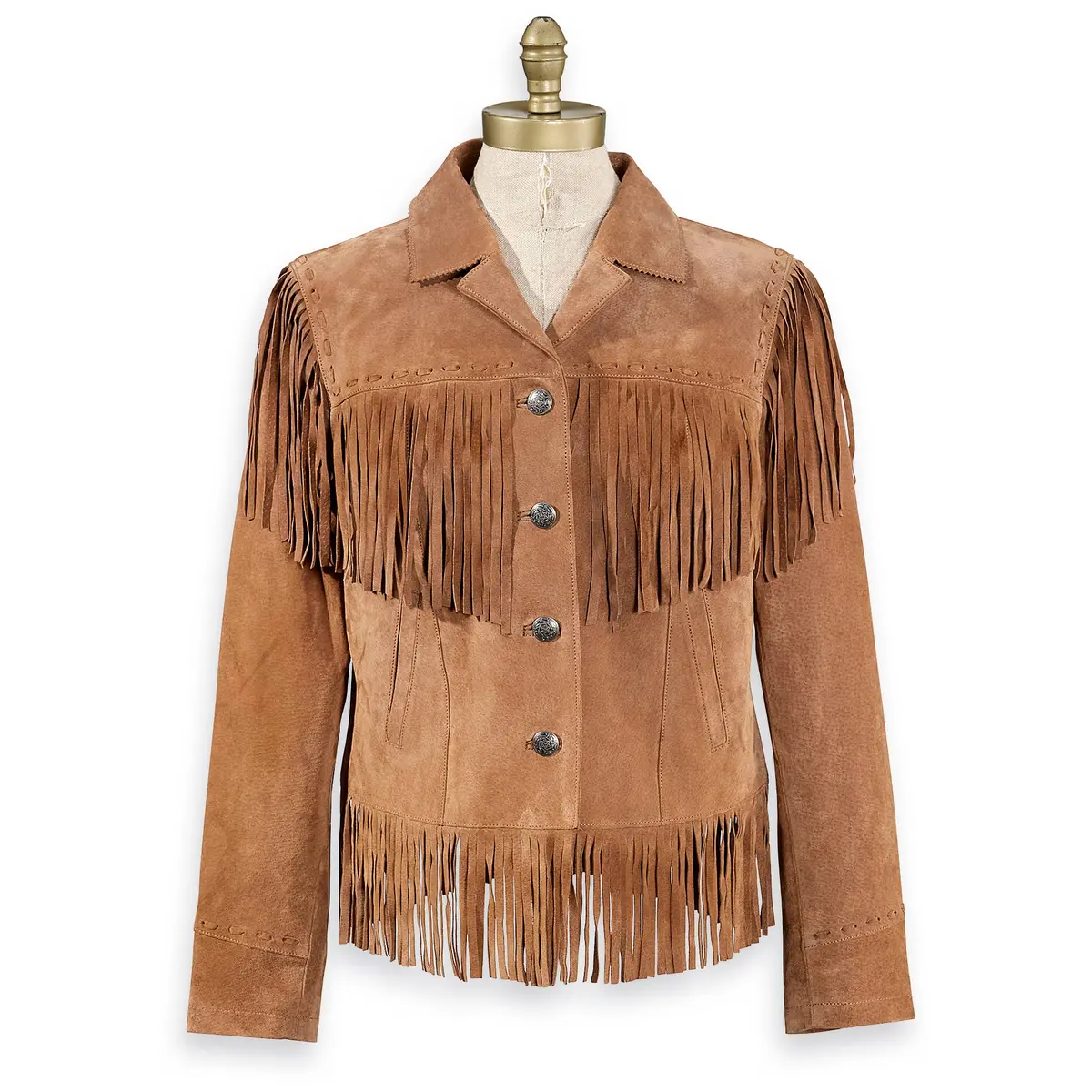 Madison Suede Fringe Western Style Jacket 1