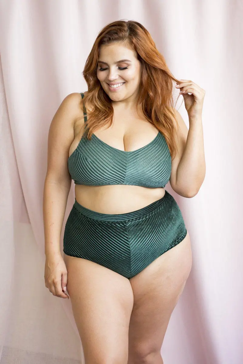 Lunalae Lana Top - Emerald Velvet 1
