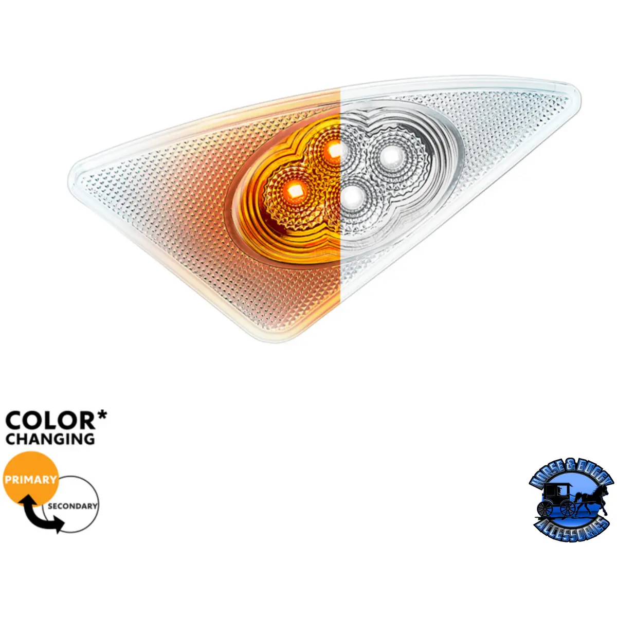 Double Fury 4 Led Fender Signal Light For 2008-2017 Kenworth T660 (Choose Color)(Choose Side) 7