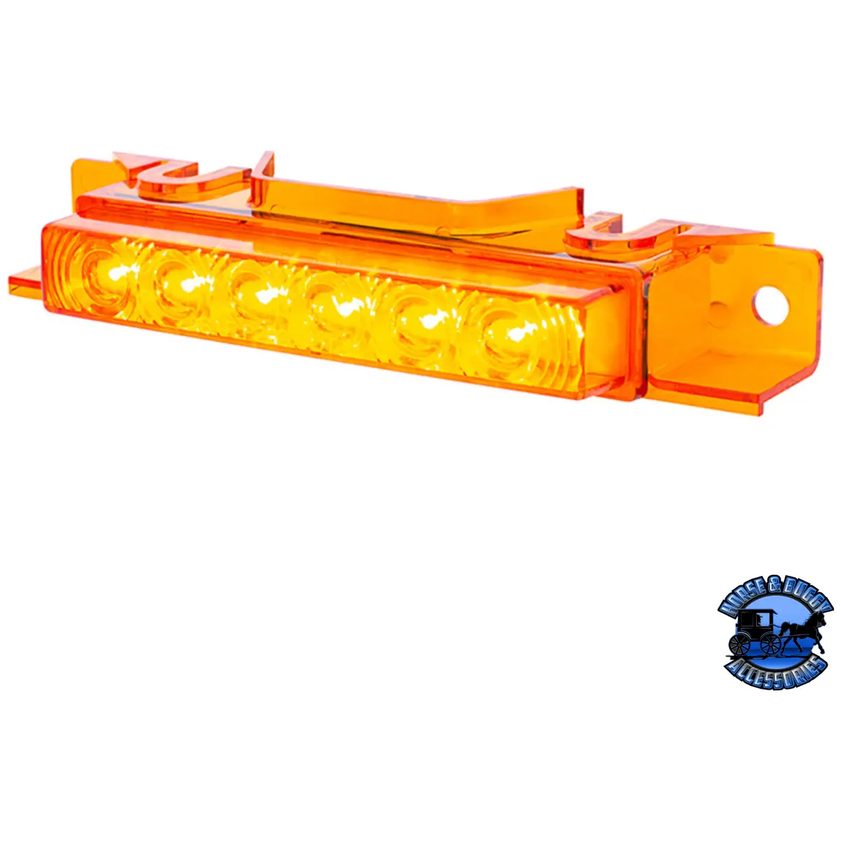 6 Led Competition Series Exterior Visor Light For 1996-2024 Volvo Vnl (Choose Lens Color) (Choose Package Quantity) 1