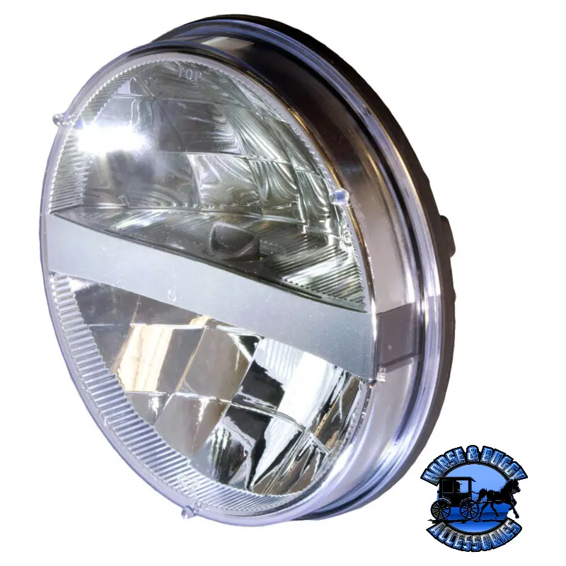 701C 7" White Led Headlight, Round, Par 56 1