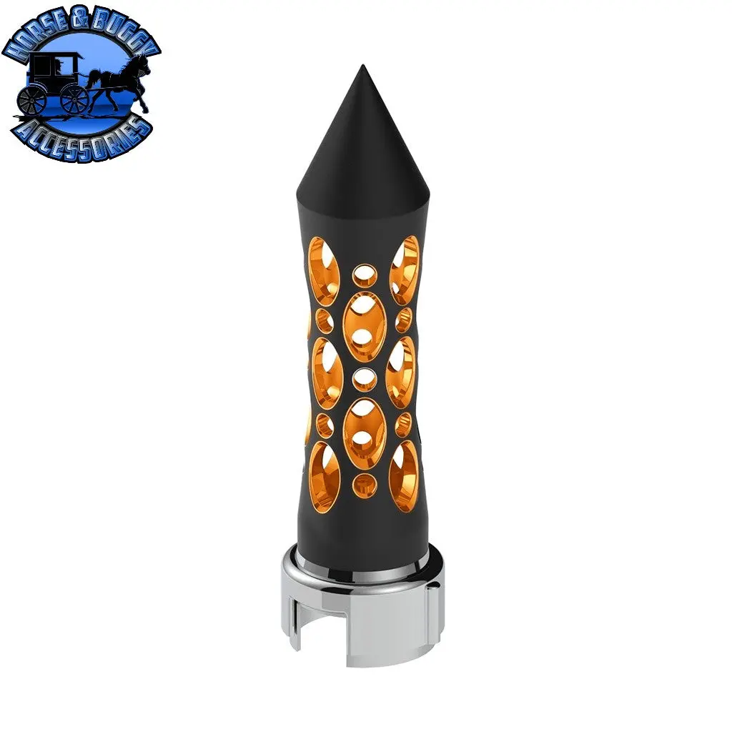 Thread-On Daytona Style Spike Gearshift Knob With Led 13/15/18 Speed Adapter (Choose Color) (Choose Finish) 1