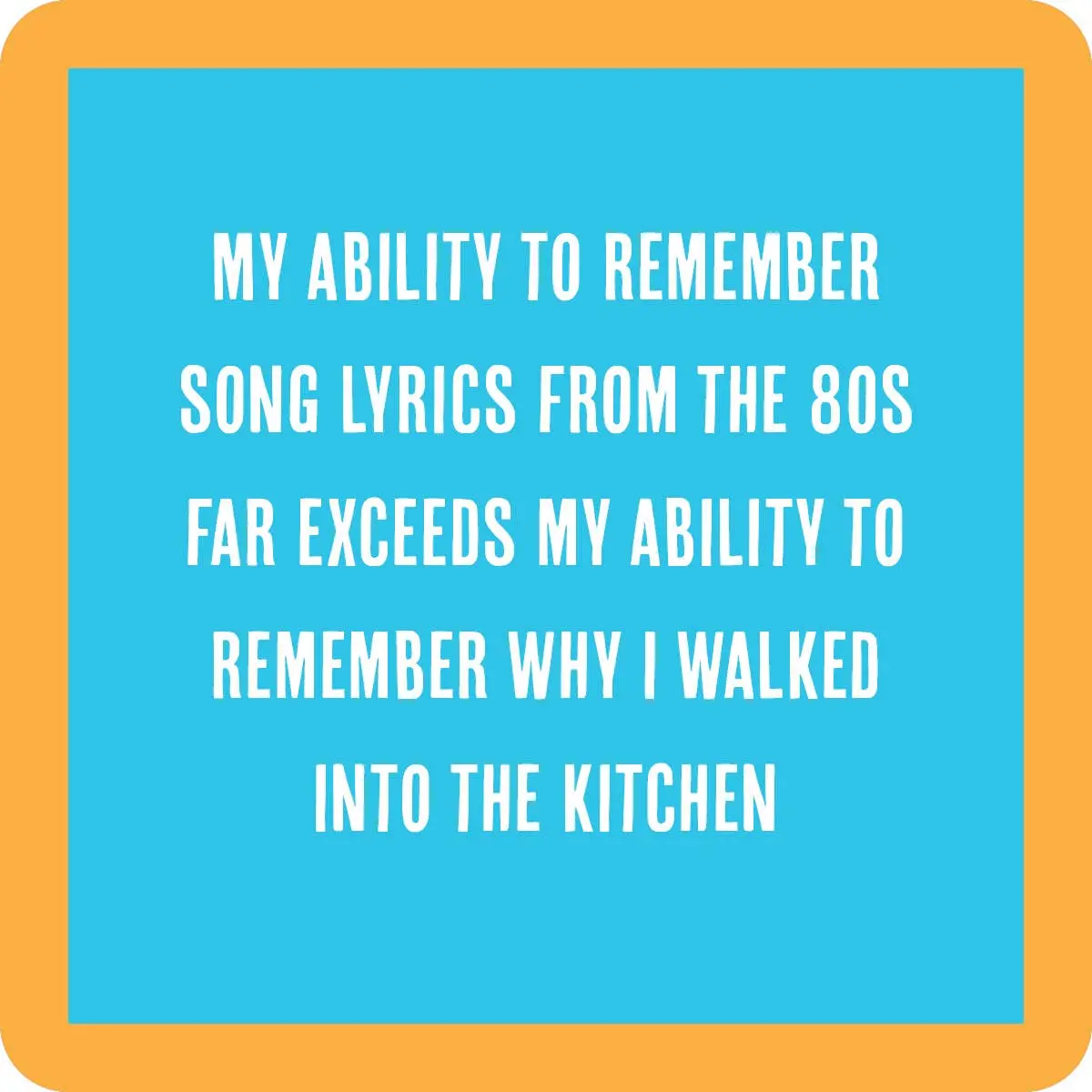 Coaster Song Lyrics | Funny Party Gift | Home Bar Decor 1