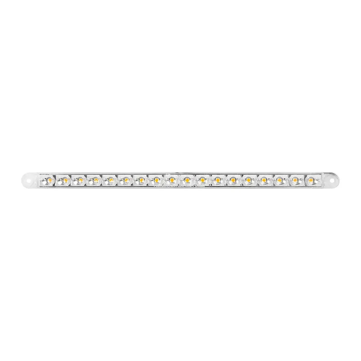 74781 12" Pearl Amber/Clear 18Led Light Bar, 3 Wires 1