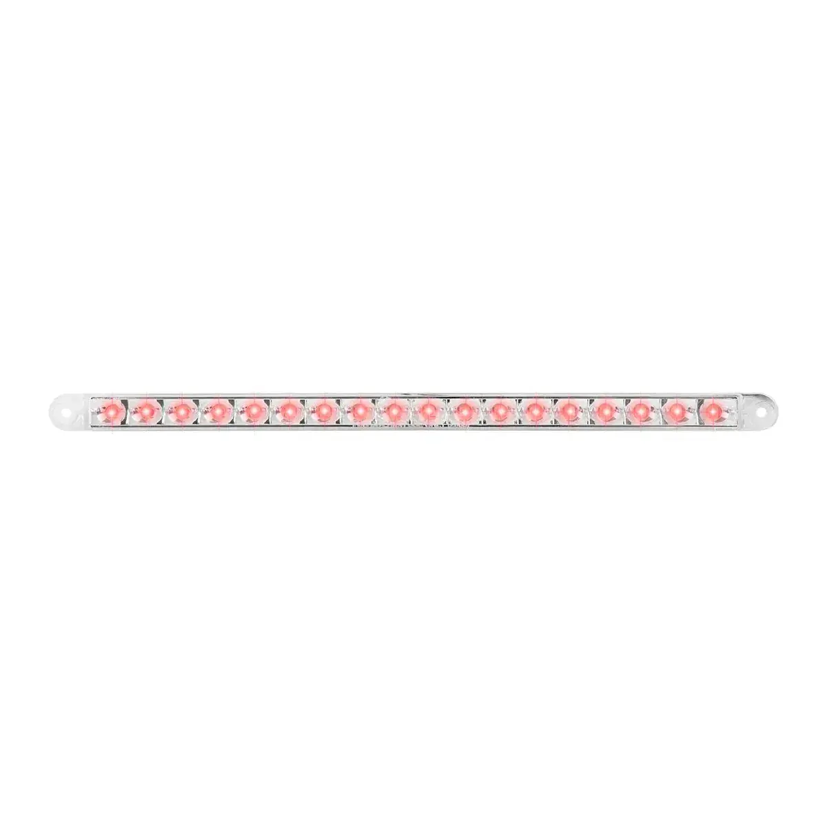74783 12" Pearl Red/Clear 18Led Light Bar, 3 Wires 1
