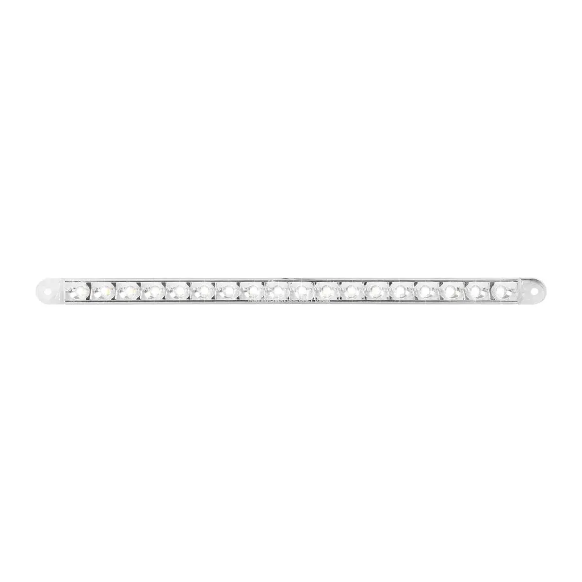 74784 12" Pearl White/Clear 18Led Light Bar, 3 Wires 1