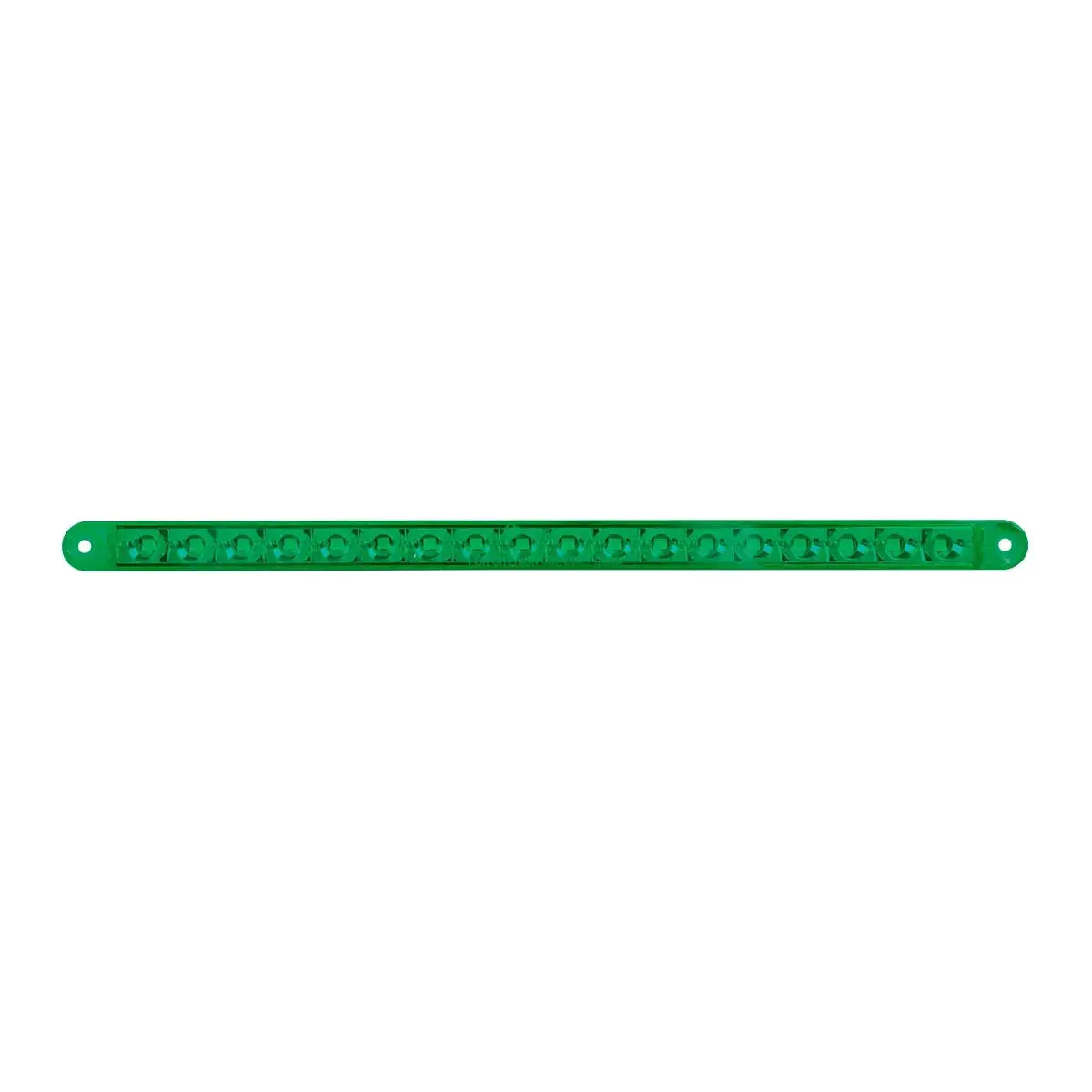 74787 12" Pearl Green/Green 18Led Light Bar, 3 Wires 1