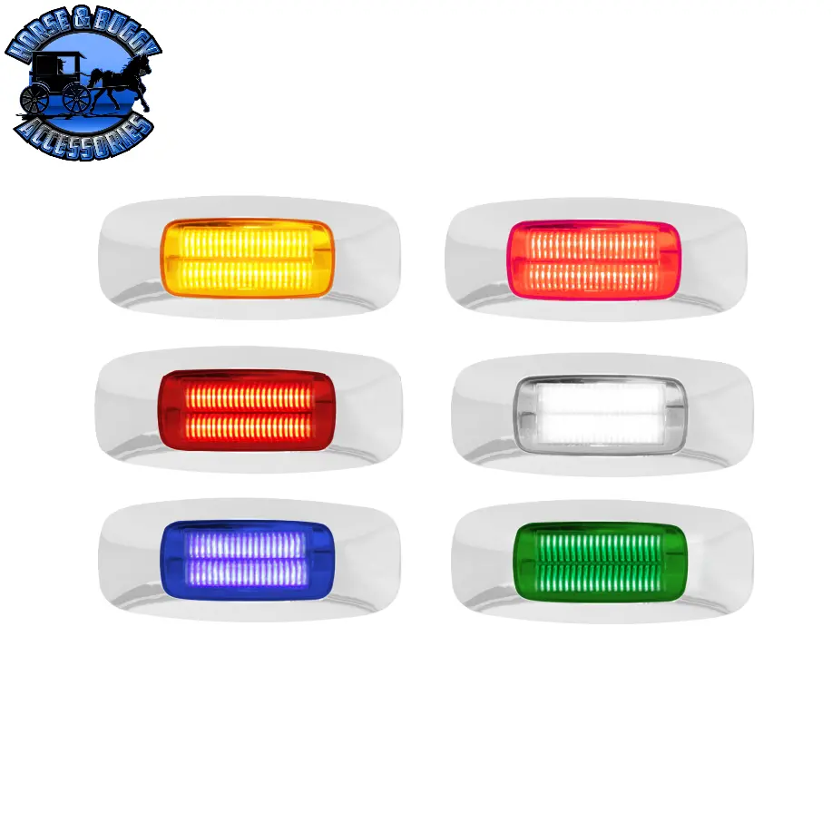 3-1/2" Rectangular Prime Led Marker Light (Choose Color) 1