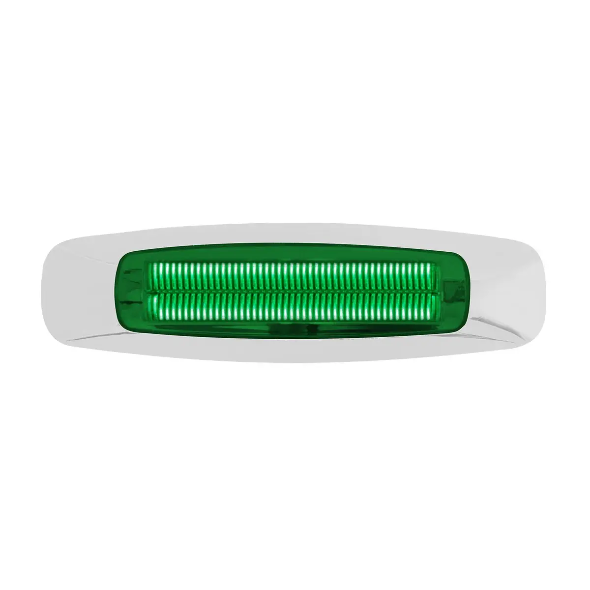 5-3/4" Rect. Prime Green/Green 4 Led Dual Function Int. Light 1